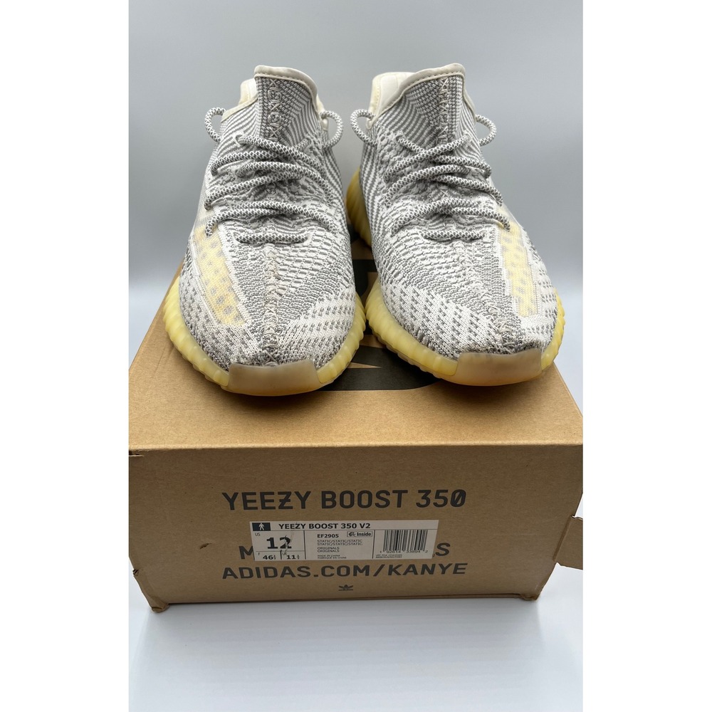 Adidas Yeezy Boost 350 V2 Static Non-Reflective EF2905 - Men's US 12